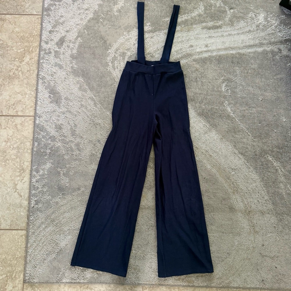 Kelle Blue Jean Baby Leotard and Suspenders Pants - Picture 3 of 9